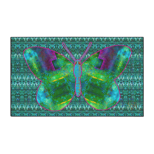 Heavy Duty Floor Mat (Butterfly Glade Denizen & Samhain Dream Thaw 12 & Blue Logo@Alchemic) RJSTH@Fabric#11_8 of 16 RJSTHw2025 RJS