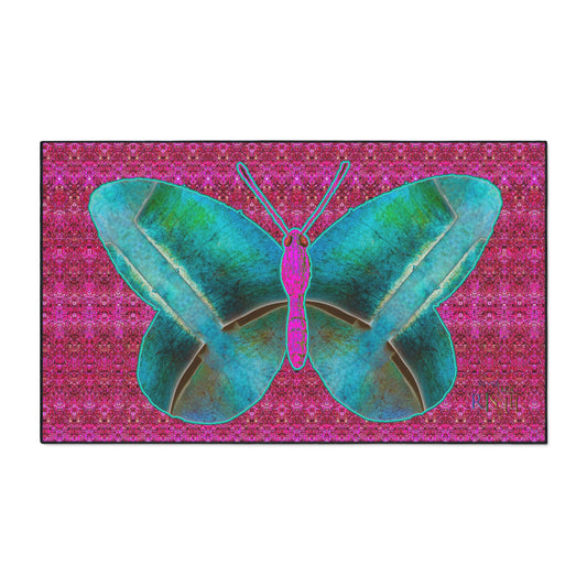 Heavy Duty Floor Mat (Butterfly Glade Denizen & Samhain Dream Thaw 13 & Pink Logo@Alchemic) RJSTH@Fabric#8_13 of 16 RJSTHw2025 RJS