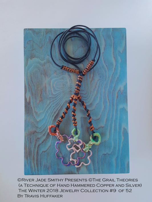 #9 of 52 ©The Grail Theories (a Technique of Hand Hammered Copper and Silver) River Jade Smithy