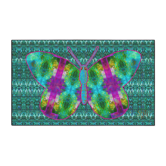 Heavy Duty Floor Mat (Butterfly Glade Denizen & Samhain Dream Thaw 12 & Blue Logo@Alchemic) RJSTH@Fabric#11_10 of 16 RJSTHw2025 RJS