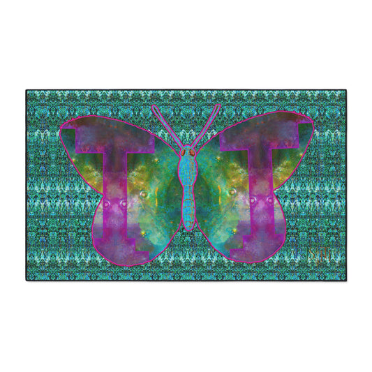 Heavy Duty Floor Mat (Butterfly Glade Denizen & Samhain Dream Thaw 12 & Blue Logo@Alchemic) RJSTH@Fabric#11_5 of 16 RJSTHw2025 RJS