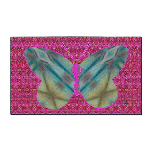 Heavy Duty Floor Mat (Butterfly Glade Denizen & Samhain Dream Thaw 13 & Pink Logo@Alchemic) RJSTH@Fabric#9_6 of 14 RJSTHw2025 RJS