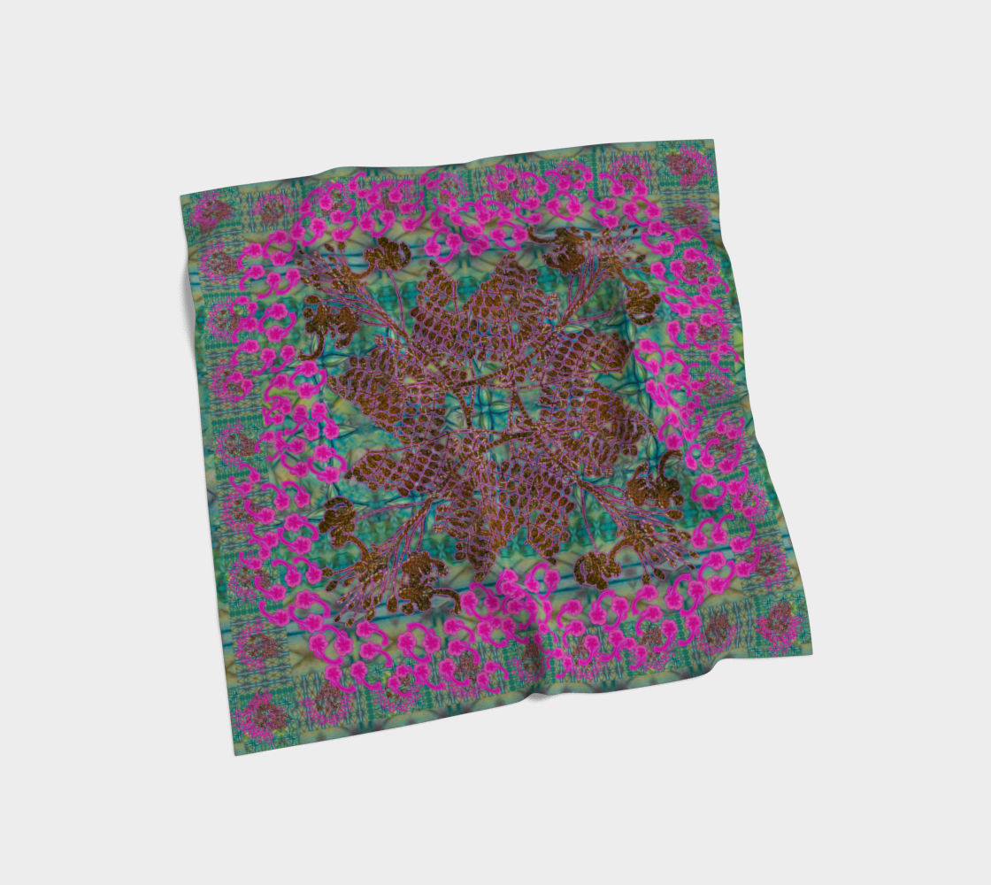 Silk Art Scarf (Vitta Serica Artis)(WindSong Flower) RJSTH@Fabric#9 RJSTHS2026 RJS