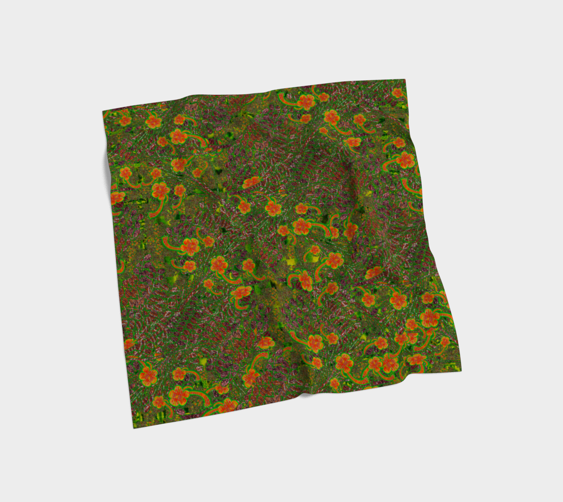 Silk Art Scarf (Vitta Serica Artis)(WindSong Flower) RJSTH@Fabric#3 RJSTHS2026 RJS