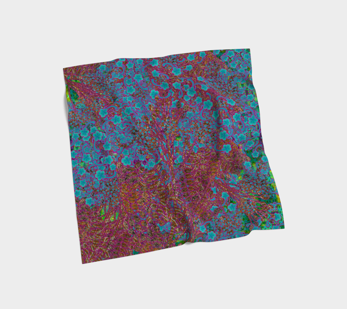 Silk Art Scarf (Vitta Serica Artis)(WindSong Flower) RJSTH@Fabric#11 RJSTHS2026 RJS