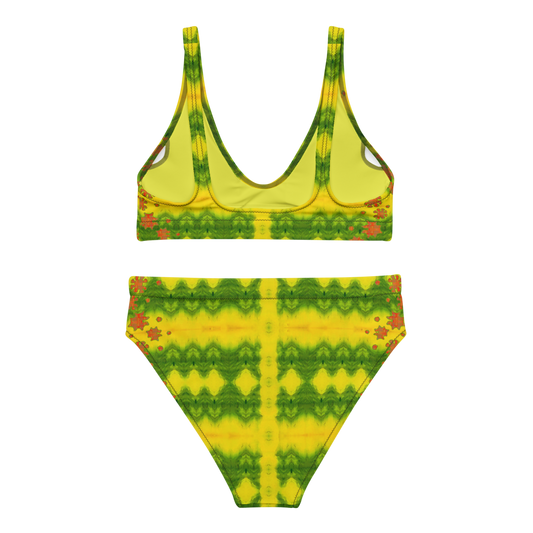 Bikini High-waisted Recycled (Grail Flower & Spots) RJSTH@Fabric#1 RJSTHS2020 River Jade Smithy