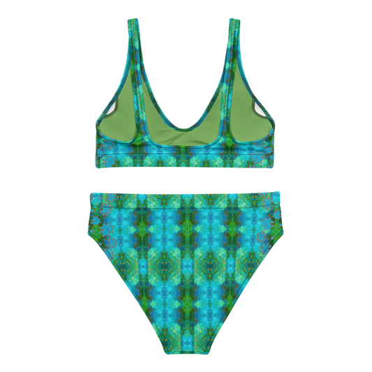 Bikini High-waisted Recycled (Grail Flower & Spots) RJSTH@Fabric#11 RJSTHS2020 River Jade Smithy