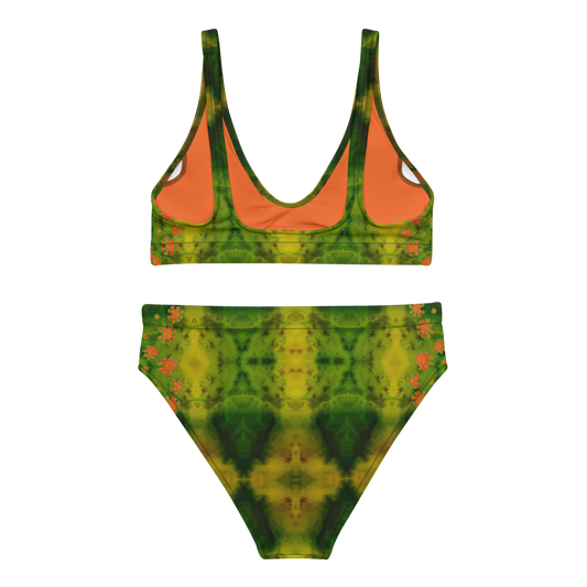 Bikini High-waisted Recycled (Grail Flower & Spots) RJSTH@Fabric#3 RJSTHS2020 River Jade Smithy