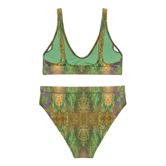 Bikini High-waisted Recycled (Grail Flower & Spots) RJSTH@Fabric#6 RJSTHS2020 River Jade Smithy