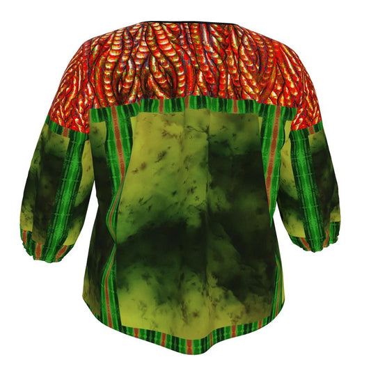 Blouse (Grail Hearth Core Orange Logo) RJSTH@Fabric#3 RJSTHW2023 River Jade Smithy