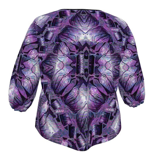 Blouse (Sugar Stick Twirl (Elder Gift) Cuffs & Purple Logo@Alchemic) River Jade Smithy