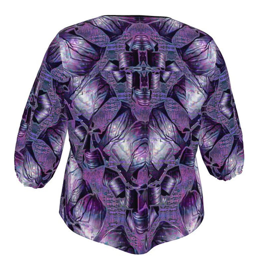 Blouse (Sugar Stick Twirl (Elder Gift) Cuffs & Purple Logo@Alchemic) River Jade Smithy