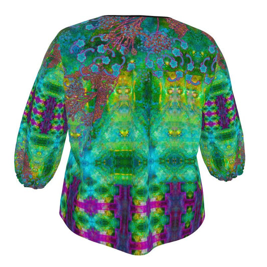 Blouse (WindSong Flower) RJSTH@Fabric#11 RJSTHW2023 River Jade Smithy