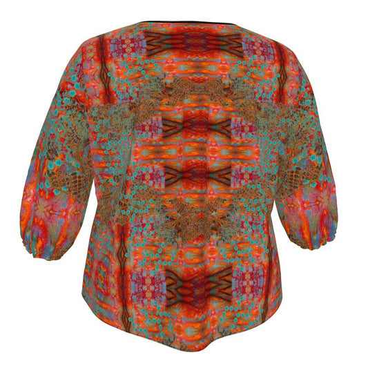 Blouse (WindSong Flower) RJSTH@Fabric#12 RJSTHW2023 River Jade Smithy