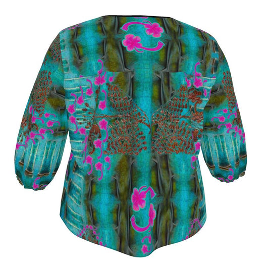 Blouse (WindSong Flower) RJSTH@Fabric#8 RJSTHW2023 River Jade Smithy