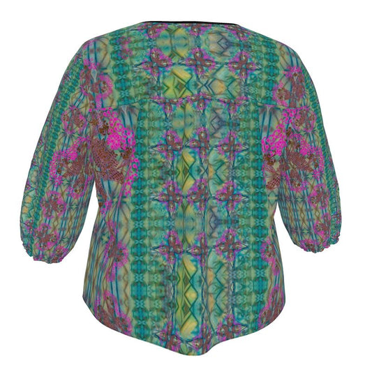 Blouse (WindSong Flower) RJSTH@Fabric#9 RJSTHW2023 River Jade Smithy