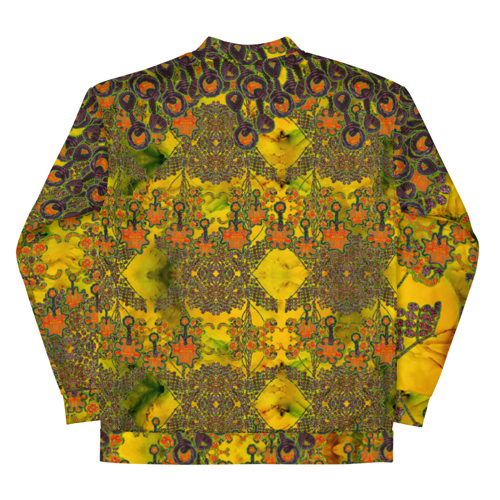 Bomber Jacket RJSTH@Fabric#1 (Unisex)(WindSong Flower Collection) RJSTHW2022 River Jade Smithy River Jade Smithy
