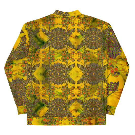 Bomber Jacket RJSTH@Fabric#1 (Unisex)(WindSong Flower Collection) RJSTHW2022 River Jade Smithy River Jade Smithy