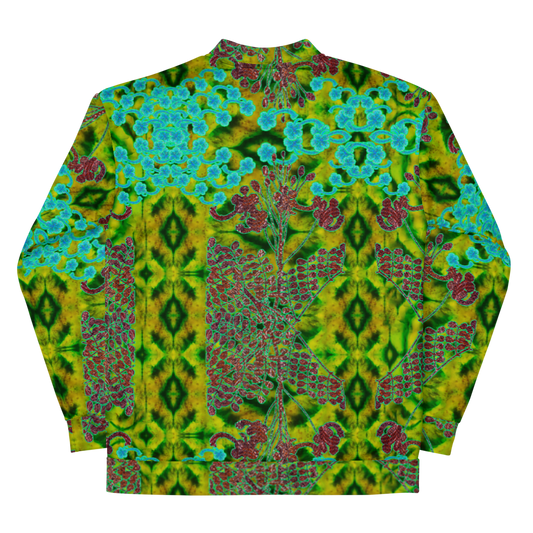 Bomber Jacket RJSTH@Fabric#10 (Unisex)(WindSong Flower Collection) RJSTHW2022 River Jade Smithy River Jade Smithy