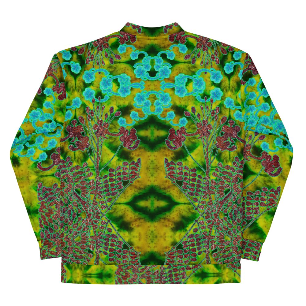 Bomber Jacket RJSTH@Fabric#10 (Unisex)(WindSong Flower Collection) RJSTHW2022 River Jade Smithy River Jade Smithy