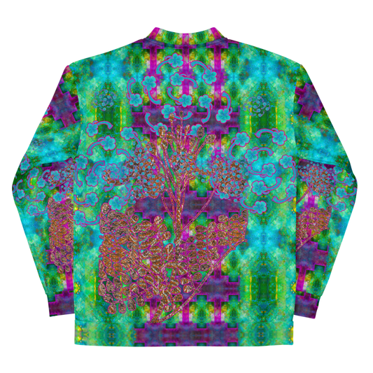 Bomber Jacket RJSTH@Fabric#11 (Unisex)(WindSong Flower Collection) RJSTHW2022 River Jade Smithy River Jade Smithy