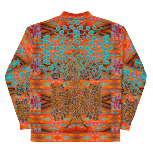 Bomber Jacket RJSTH@Fabric#12 (Unisex)(WindSong Flower Collection) RJSTHW2022 River Jade Smithy River Jade Smithy