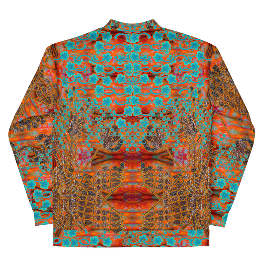 Bomber Jacket RJSTH@Fabric#12 (Unisex)(WindSong Flower Collection) RJSTHW2022 River Jade Smithy River Jade Smithy