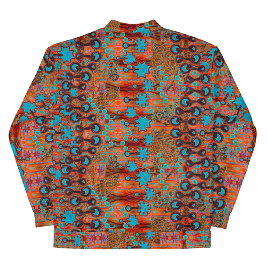 Bomber Jacket RJSTH@Fabric#12 (Unisex)(WindSong Flower Collection) RJSTHW2022 River Jade Smithy River Jade Smithy