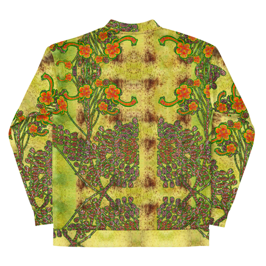 Bomber Jacket RJSTH@Fabric#2 (Unisex)(WindSong Flower Collection) RJSTHW2022 River Jade Smithy River Jade Smithy