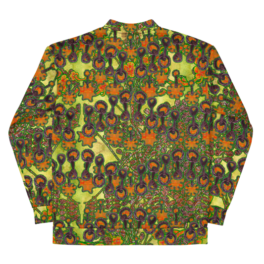 Bomber Jacket RJSTH@Fabric#2 (Unisex)(WindSong Flower Collection) RJSTHW2022 River Jade Smithy River Jade Smithy