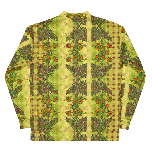 Bomber Jacket RJSTH@Fabric#2 (Unisex)(WindSong Flower Collection) RJSTHW2022 River Jade Smithy River Jade Smithy