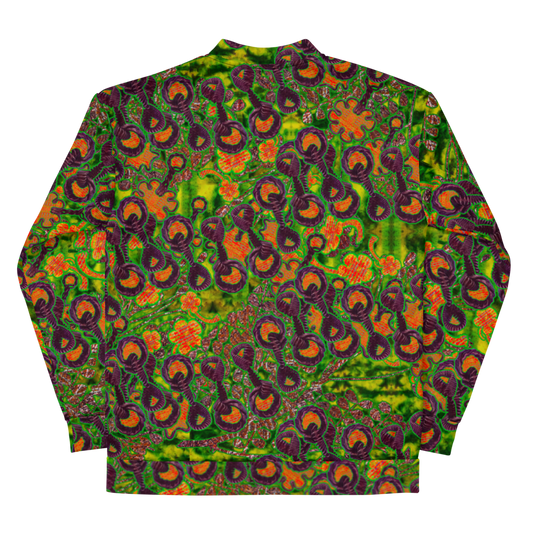 Bomber Jacket RJSTH@Fabric#3 (Unisex)(WindSong Flower Collection) RJSTHW2022 River Jade Smithy River Jade Smithy