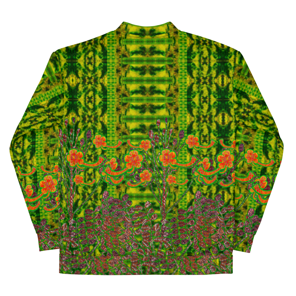 Bomber Jacket RJSTH@Fabric#3 (Unisex)(WindSong Flower Collection) RJSTHW2022 River Jade Smithy River Jade Smithy