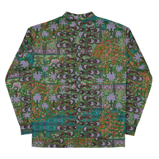 Bomber Jacket RJSTH@Fabric#4 (Unisex)(WindSong Flower Collection) RJSTHW2022 River Jade Smithy River Jade Smithy