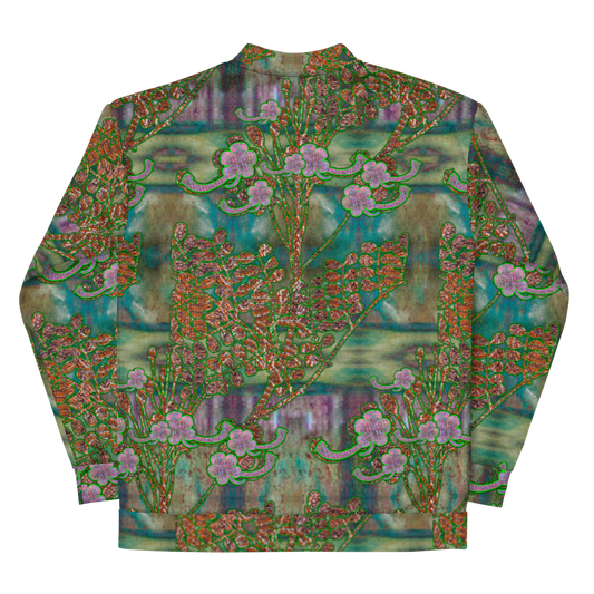 Bomber Jacket RJSTH@Fabric#4 (Unisex)(WindSong Flower Collection) RJSTHW2022 River Jade Smithy River Jade Smithy