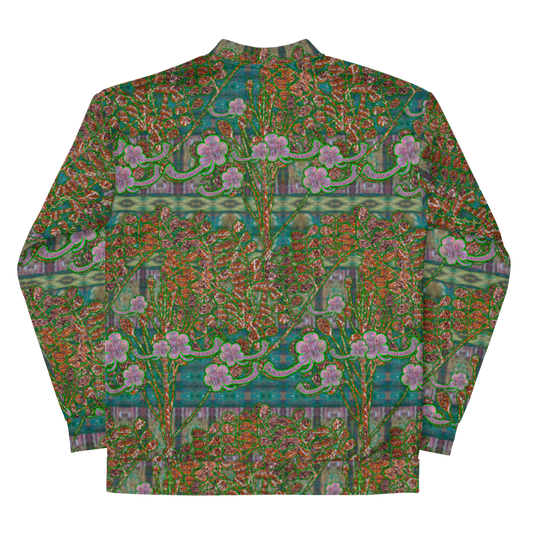 Bomber Jacket RJSTH@Fabric#4 (Unisex)(WindSong Flower Collection) RJSTHW2022 River Jade Smithy River Jade Smithy