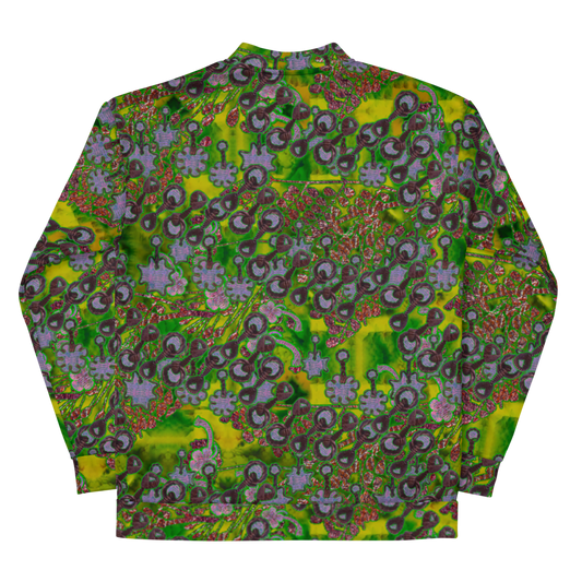 Bomber Jacket RJSTH@Fabric#5 (Unisex)(WindSong Flower Collection) RJSTHW2022 River Jade Smithy River Jade Smithy