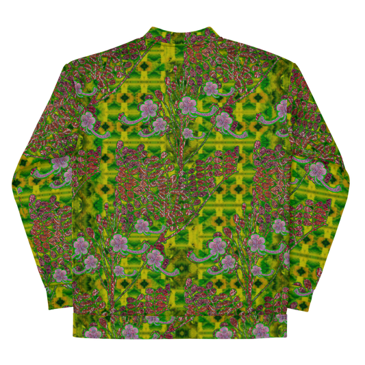 Bomber Jacket RJSTH@Fabric#5 (Unisex)(WindSong Flower Collection) RJSTHW2022 River Jade Smithy River Jade Smithy