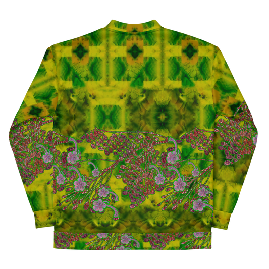 Bomber Jacket RJSTH@Fabric#5 (Unisex)(WindSong Flower Collection) RJSTHW2022 River Jade Smithy River Jade Smithy
