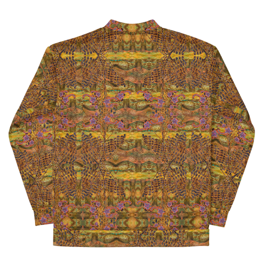 Bomber Jacket RJSTH@Fabric#6 (Unisex)(WindSong Flower Collection) RJSTHW2022 River Jade Smithy River Jade Smithy