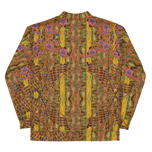 Bomber Jacket RJSTH@Fabric#6 (Unisex)(WindSong Flower Collection) RJSTHW2022 River Jade Smithy River Jade Smithy