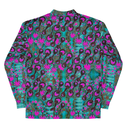 Bomber Jacket RJSTH@Fabric#8 (Unisex)(WindSong Flower Collection) RJSTHW2022 River Jade Smithy River Jade Smithy