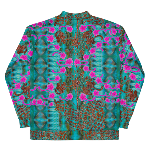 Bomber Jacket RJSTH@Fabric#8 (Unisex)(WindSong Flower Collection) RJSTHW2022 River Jade Smithy River Jade Smithy