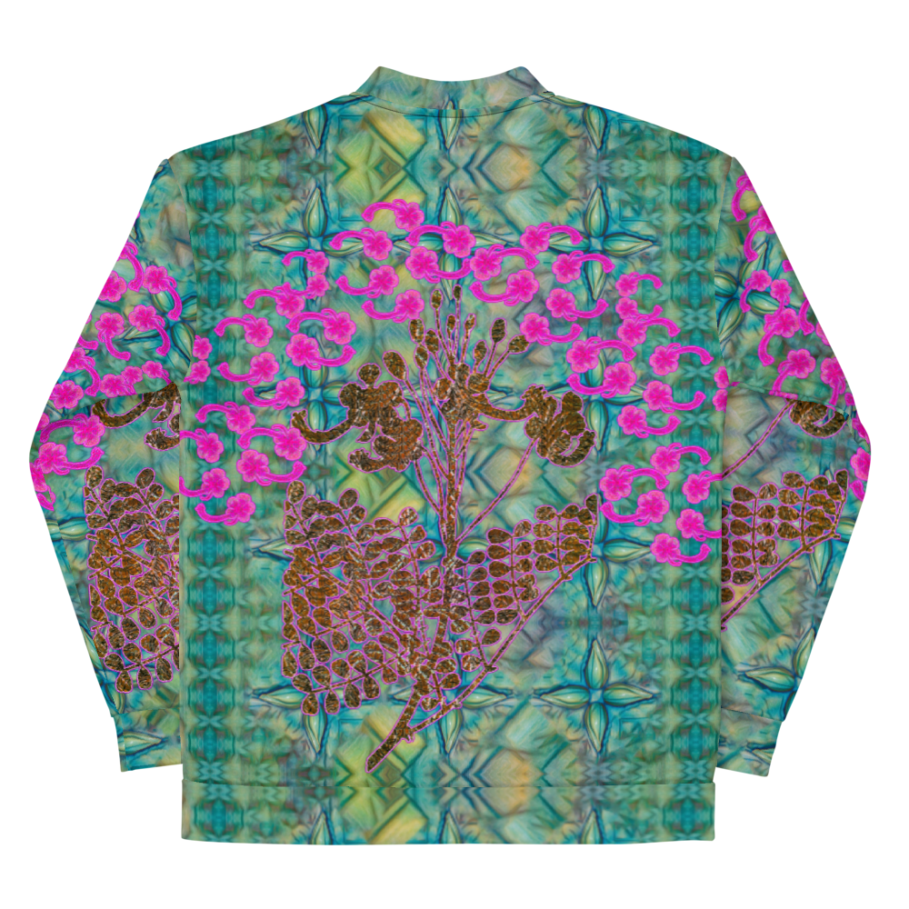 Bomber Jacket RJSTH@Fabric#9 (Unisex)(WindSong Flower Collection) RJSTHW2022 River Jade Smithy River Jade Smithy