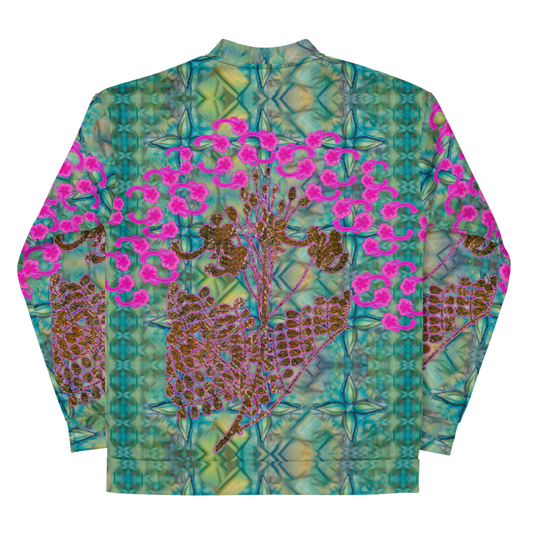 Bomber Jacket RJSTH@Fabric#9 (Unisex)(WindSong Flower Collection) RJSTHW2022 River Jade Smithy River Jade Smithy