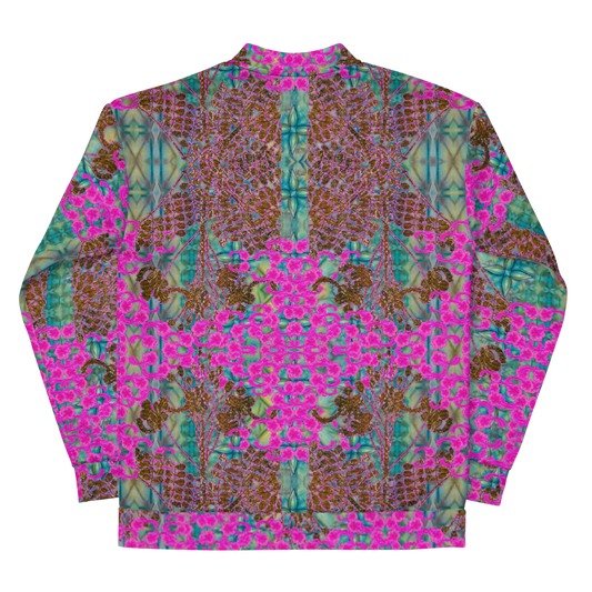 Bomber Jacket RJSTH@Fabric#9 (Unisex)(WindSong Flower Collection) RJSTHW2022 River Jade Smithy River Jade Smithy