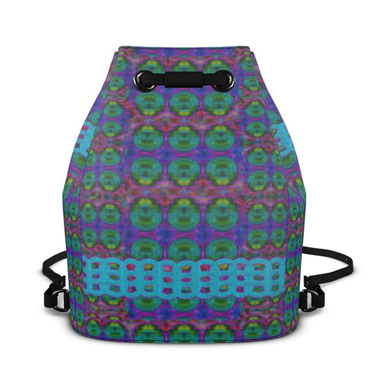 Bucket Backpack in Leather RJSTH@Fabric#11 (Chain Collection) River Jade Smithy RJS River Jade Smithy