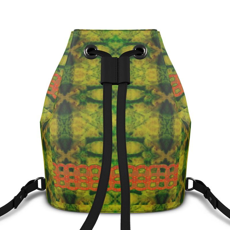 Bucket Backpack in Leather RJSTH@Fabric#3 (Chain Collection) River Jade Smithy RJS River Jade Smithy
