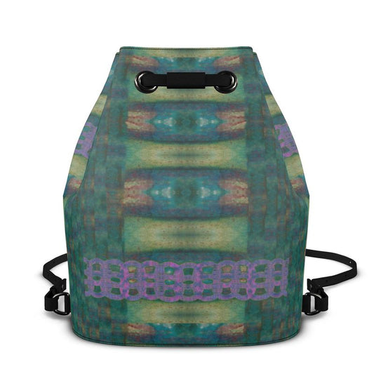 Bucket Backpack in Leather RJSTH@Fabric#4 (Chain Collection) River Jade Smithy RJS River Jade Smithy