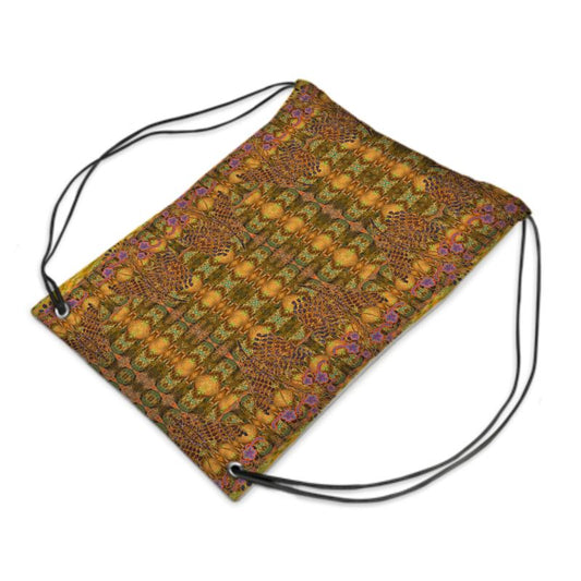 Drawstring Sports Bag (WindSong Flower) RJSTH@FABRIC#6 RJSTHS2021 River Jade Smithy